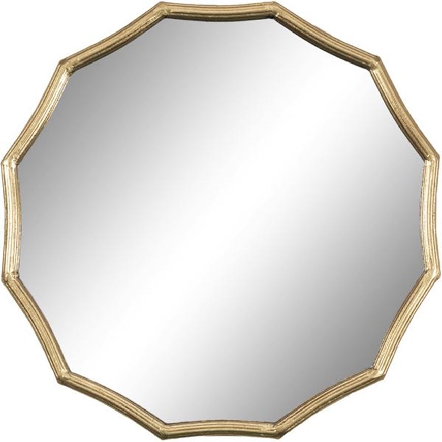 LUMI mirror d45cm gold - THE One Kuwait